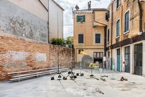 Shirley Tse, 'Playcourt' (2019). Exhibition view: Hong Kong in Venice present Shirley Tse, 'Stakeholders', Arsenale, Castello (11 May –24 November 2019). Collateral Event of the 58th International Art Exhibition – la Biennale di Venezia 'May You Live in Interesting Times' (11 May–24 November 2019). Courtesy of M+ and the artist. Photo: Ela Bialkowska, OKNOstudio.